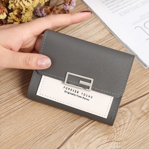 Small Leather Wallet Women's Trifold Credit Card Holder Purse Money Clip Handbag - Picture 18 of 22