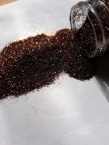 Bronze 1/96 fine Polyester glitter 2 oz. in a shaker bottle! - Picture 3 of 4