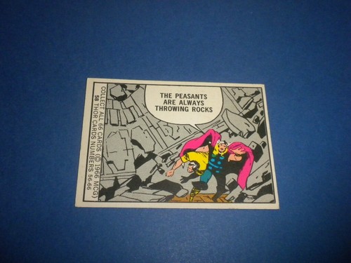 MARVEL COMICS SUPER HEROES card #58 THOR Donruss 1966 MCG