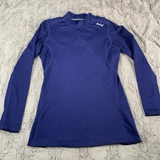 Baleaf Womens Shirt S Base Layer Compression Blue Running Soccer Ski Undershirt