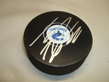 Thomas Vanek Signed Vancouver Canucks Hockey Puck Autographed 1B