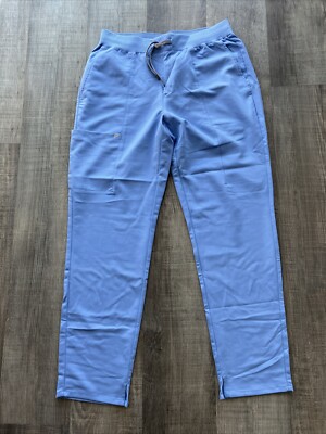 New Fabletics Blue Scrub Pants Women Large