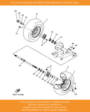 YAMAHA O-ring, 93210-27666 OEM RD500LC YFM350 YFM400 YFM450 YXR700 YXR660 YXR450