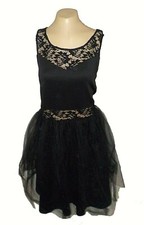 New Dress Forever 21 Lace Layered Mesh Party Evening Short Black 3X