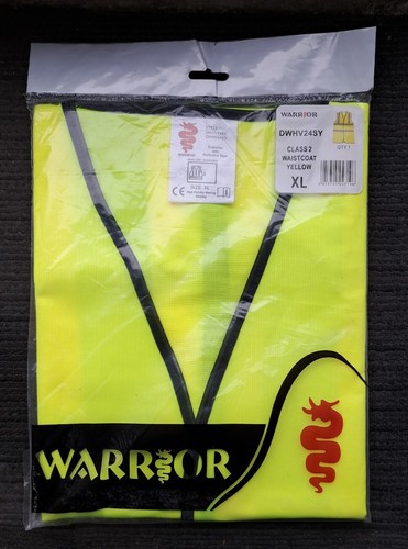 CHALECO AMARILLO DE ALTA VISIBILIDAD ALTA VIS WARRIOR XL - Imagen 2 de 3