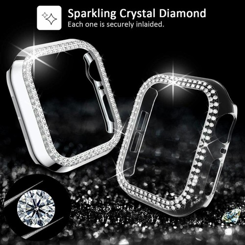 Bling Diamond Protector Bumper Case Cover For iWatch Series 10 9 8 6 5 SE Ultra - Picture 7 of 19