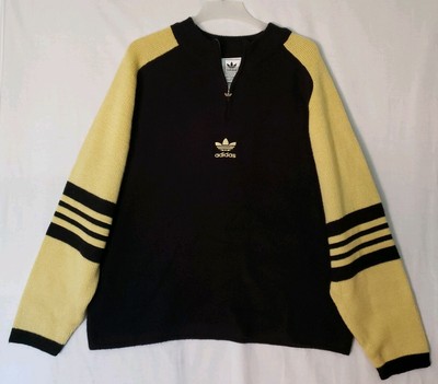 adidas originals trefoil oversized sweatshirt in yellow