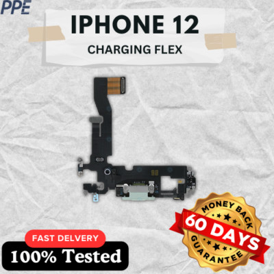 Für Apple iPhone 12 12 Pro Ladebuchse Flex Ersatz Grün 100% Original UK