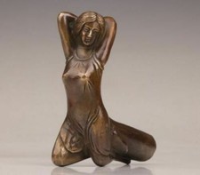 Walking Stick Cane Head Bronze Woman Beauty Statues mermaid Accessorie
