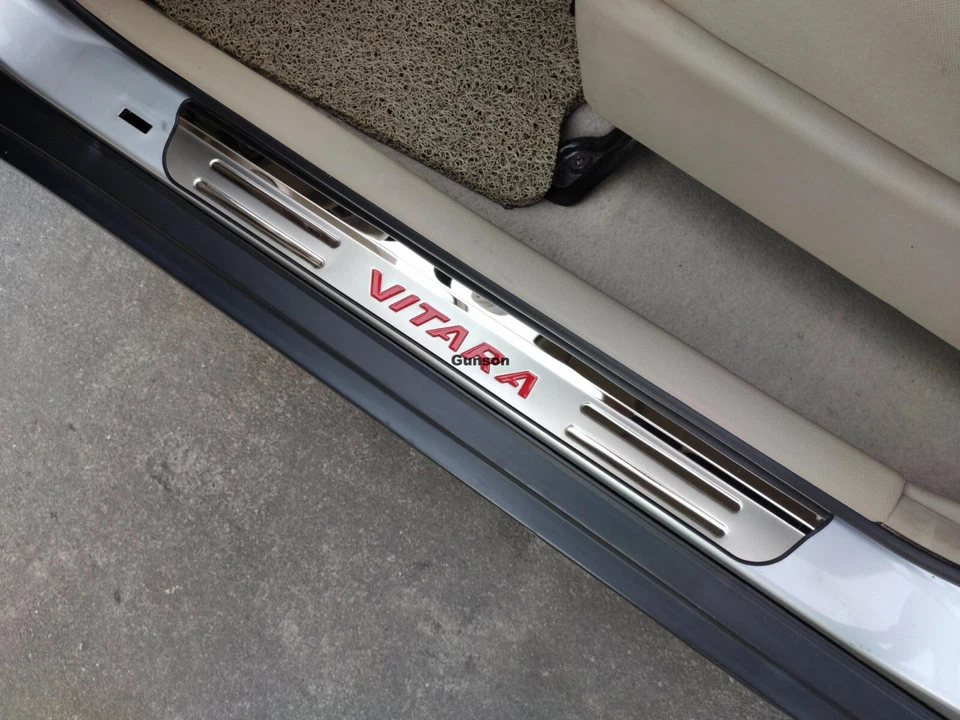 For Suzuki Vitara Accessories Door Sill Protector Scuff Plate Car Sticker Trim - image 2 of 4