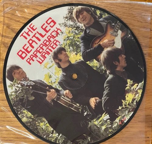 BEATLES BUTCHER COVER UK PICTURE DISC 45 PAPERBACK WRITER RAIN 20th ANNIVERSARY