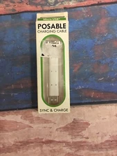 NEW Micro USB Posable Sync & Charge Cable White