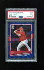2020 Donruss Optic BLUE 04/75 #142 Mike Trout PSA 9 POP 2 NO 10s Set Registry