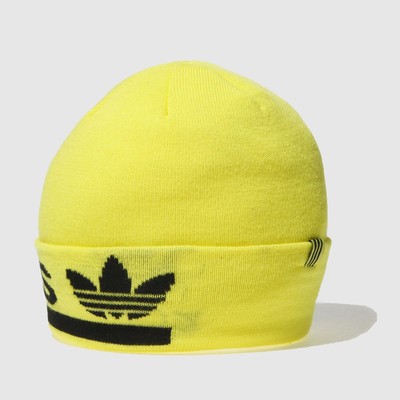 yellow adidas beanie