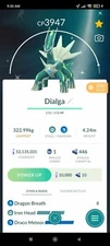 Pokemon Shiny Dialga LV40 3moves - TRA'DE 1 mill Dust GO - Read Description