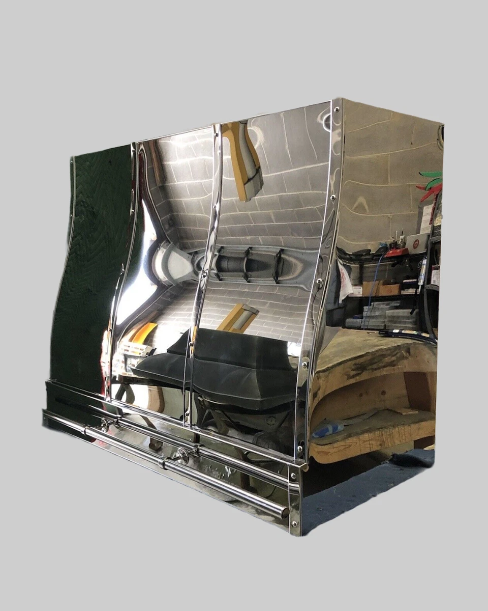 Chrome range sales hood