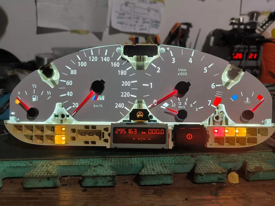 BMW E46 Cluster Meter Custom Face overlay Customized facedial - Image 3 of 4