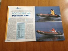 FOCCHI 390 E 460 INFLATABLE BOAT DINGHY FEATURES INFLATABLE BOAT '90