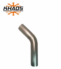 2" 45 Degree 16ga Aluminized Mandrel Bend Exhaust Tubing Downpipe