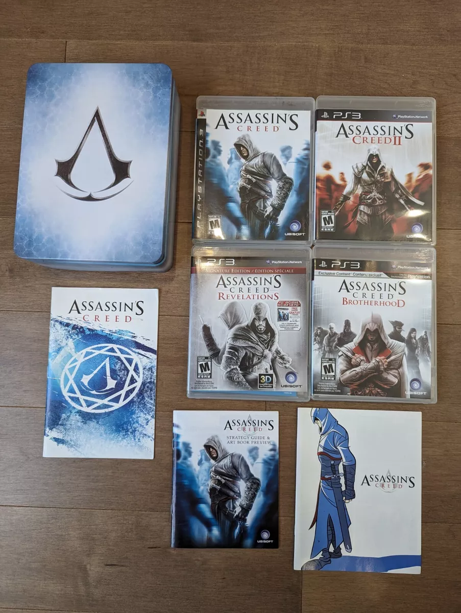 Assassins Creed 1 2 3 Brotherhood Revelations PS3 Game Lot