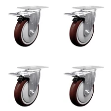 Cambro Dish Caddies Utility Truck Swivel Caster with Brake Replace Set - SCC