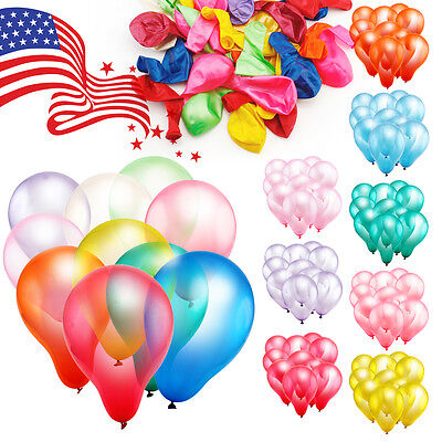 100pcs 10 in environ 25.40 cm Perle Latex Coloré épaississement Mariage Fête Anniversaire Ballon