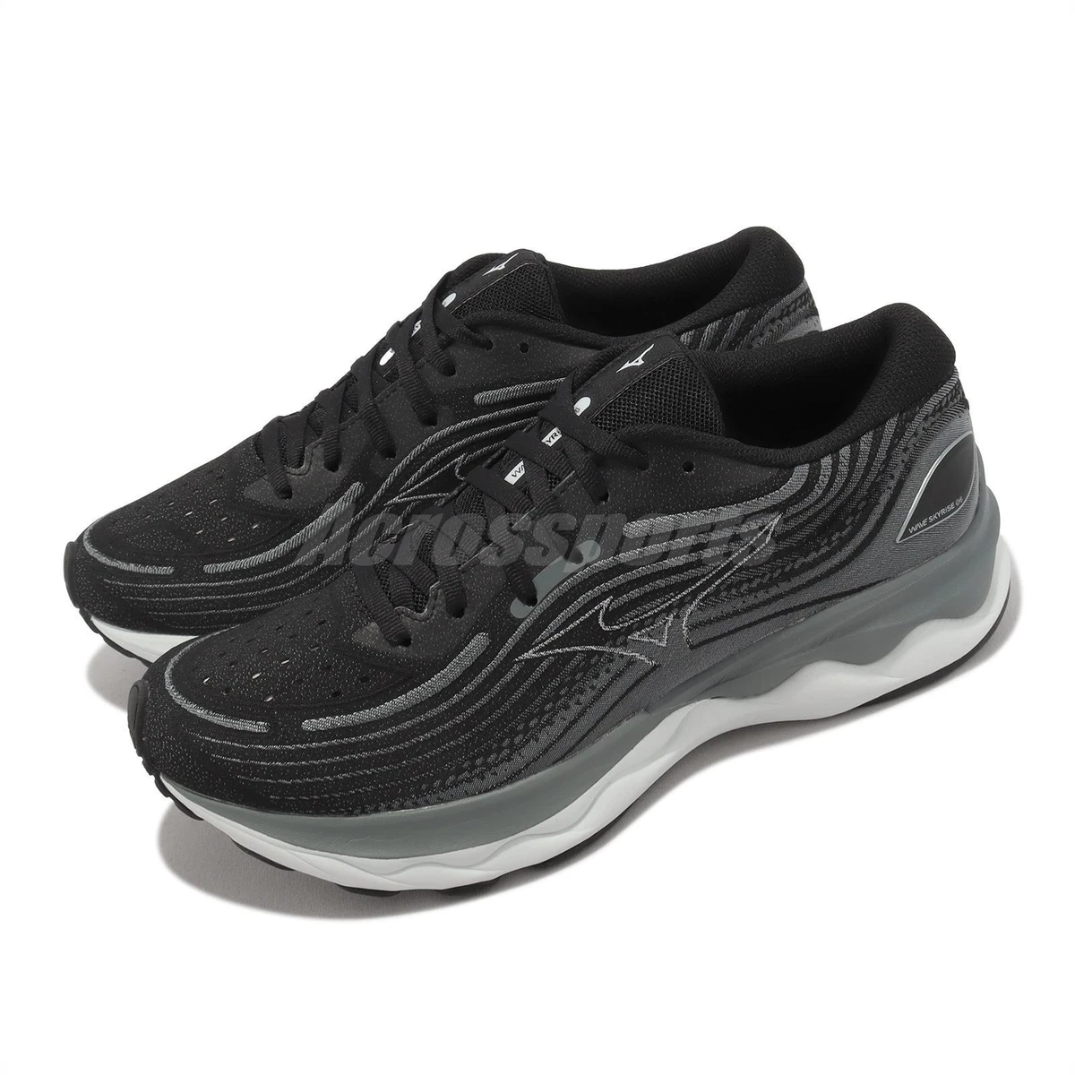 Mizuno Wave Skyrise 4 Grey Black White Men Runner Road Running