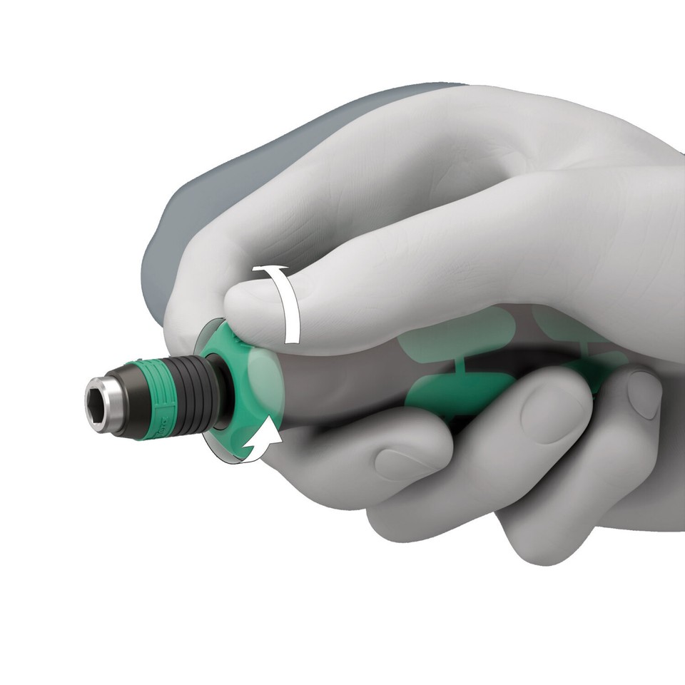 Wera 05051462001 816 R bit-handhouder met Rapidaptor snelwisselhouder, 1/4 inch x 119 mm