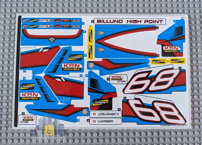 Lego Technic Model Race STICKER SHEET ONLY for Lego set 42077