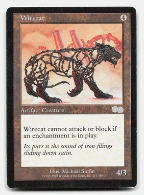 Wirecat 317 Uncommon Urza's Saga Magic: The Gathering Near Mint