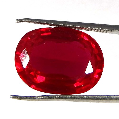 11.05CtsNatural Imitation Ruby Oval Cut Cabochon Loose Gemstones - Picture 2 of 3