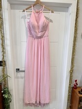 Womens Morilee Madeline Gardner pink long evening dress cruise wedding size 8