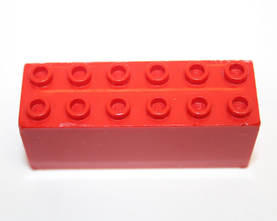 アルペックス HGP-710(BR) RED LEGO 73090 73843 WEIGHTED BRICK 2x6x2 Train Boat Weight Bottom