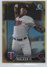 2016 Bowman Chrome Prospects Gold Refractor 30/50 Adam Walker Brett II 1b0