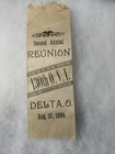 1890 DELTA OHIO 130th INFANTRY GAR CIVIL WAR GRAND ARMY REPUBLIC REUNION RIBBON