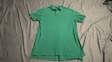 Polo Ralph Lauren Green Polo Shirt Purple Pony Custom Fit Men s Medium