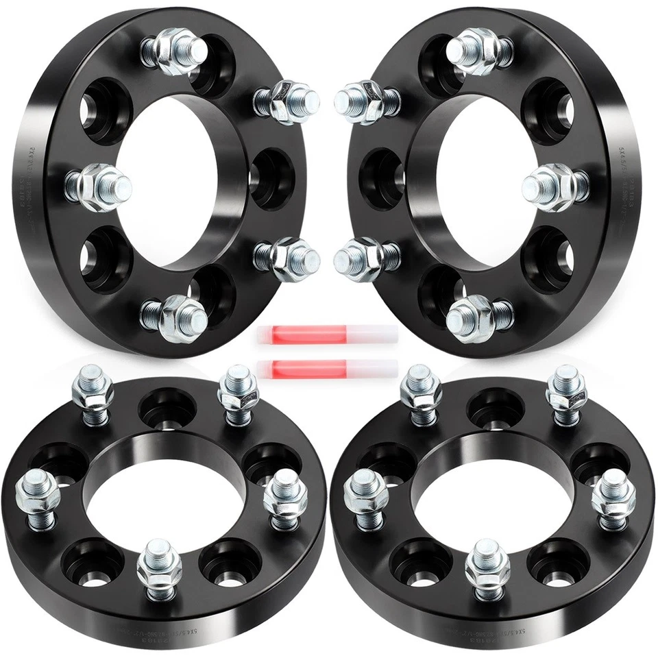 4 Pcs 25 mm 5x4.5 to 5x5 Wheel Adapters 1/2"x20 For Ford Galaxie 500 1967-1974 - Image 2 of 4