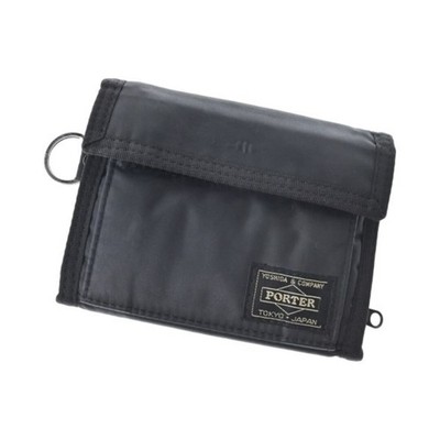 Porter Wallet Coin Case Black Old Clothes Used
