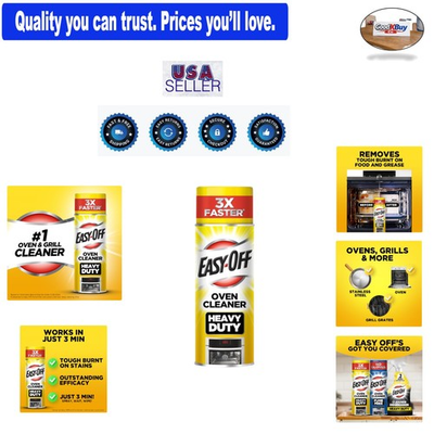 #ad Easy Off Heavy Duty Oven Cleaner Spray 14.5oz Tough Grease Remover $8.97