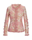 NWOT Boston Proper 14 Pink Floral Sparkle Status Print 3D Floral Jacket 133280