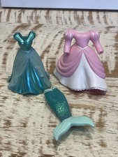 Disney Magic Clip Polly Bolsillo Ariel Vestido Lote Y Cola de Sirena