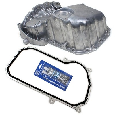 CNS Oil Pan with Gasket (W/O Oil Level Sensor Hole) Compatible with 97-01 Aud...
