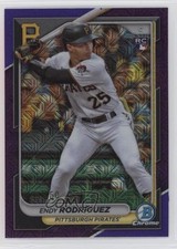 2024 Bowman Mega Box Chrome Purple Mojo Refractor Endy Rodriguez Rodríguez 14dq