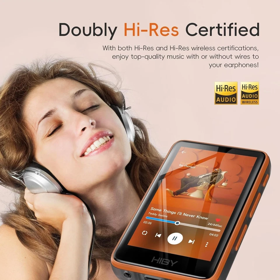 Portable HiFi Lossless Music Player Bluetooth 5.1 DSD256 Touchscreen DAC - Image 2 of 4