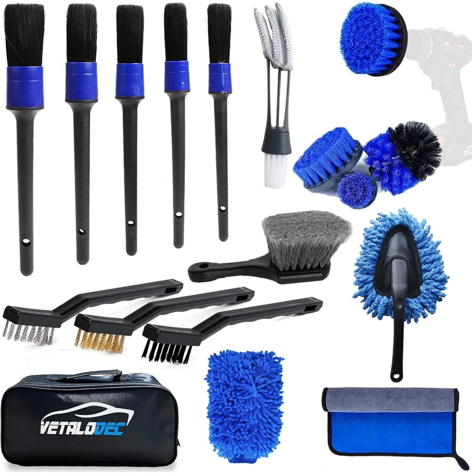 18Pcs Car Cleaning Kit Interior and Exterior Detailing Kit, Car Detailing Set Wi - Image 3 of 4