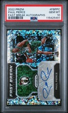 2022 Prizm Fast Break Autographs #FBPPC Paul Pierce Fast Break Auto PSA 10