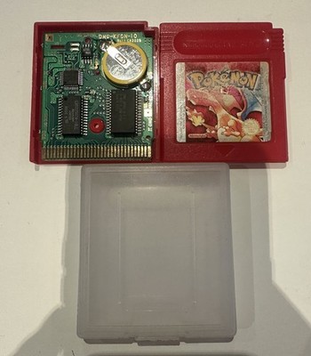 Original! Neue Batterie! Pokémon Rote Version 1999 Nintendo Game Boy Retro PAL