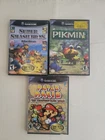 Pikmin-paper Mario-smash Bros Melee- Gamecube Games