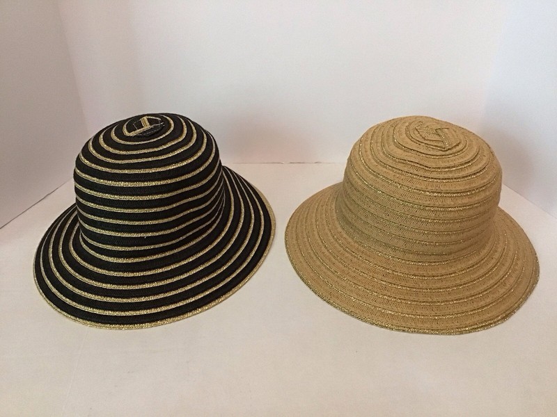 Physician Endorsed Adjustable Straw Hats - Set Of 2