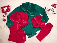 2025 Personalized Family Christmas Pajamas Custom Matching Holiday Set